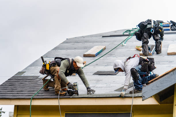 Professional Storm Damage Roof Repair technician working in Atlantic Highlands, NJ